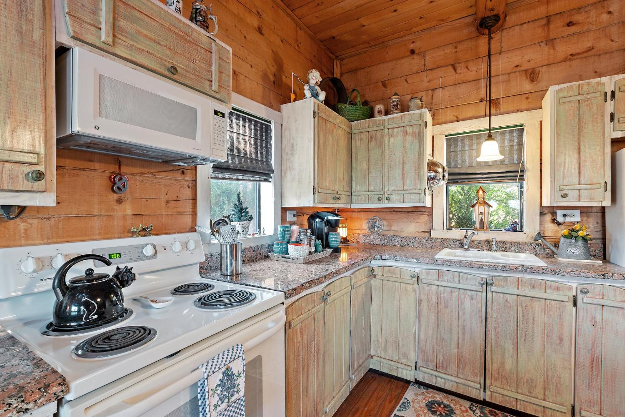 Mighty Oak Log Cabin Fredericksburg Esterno foto