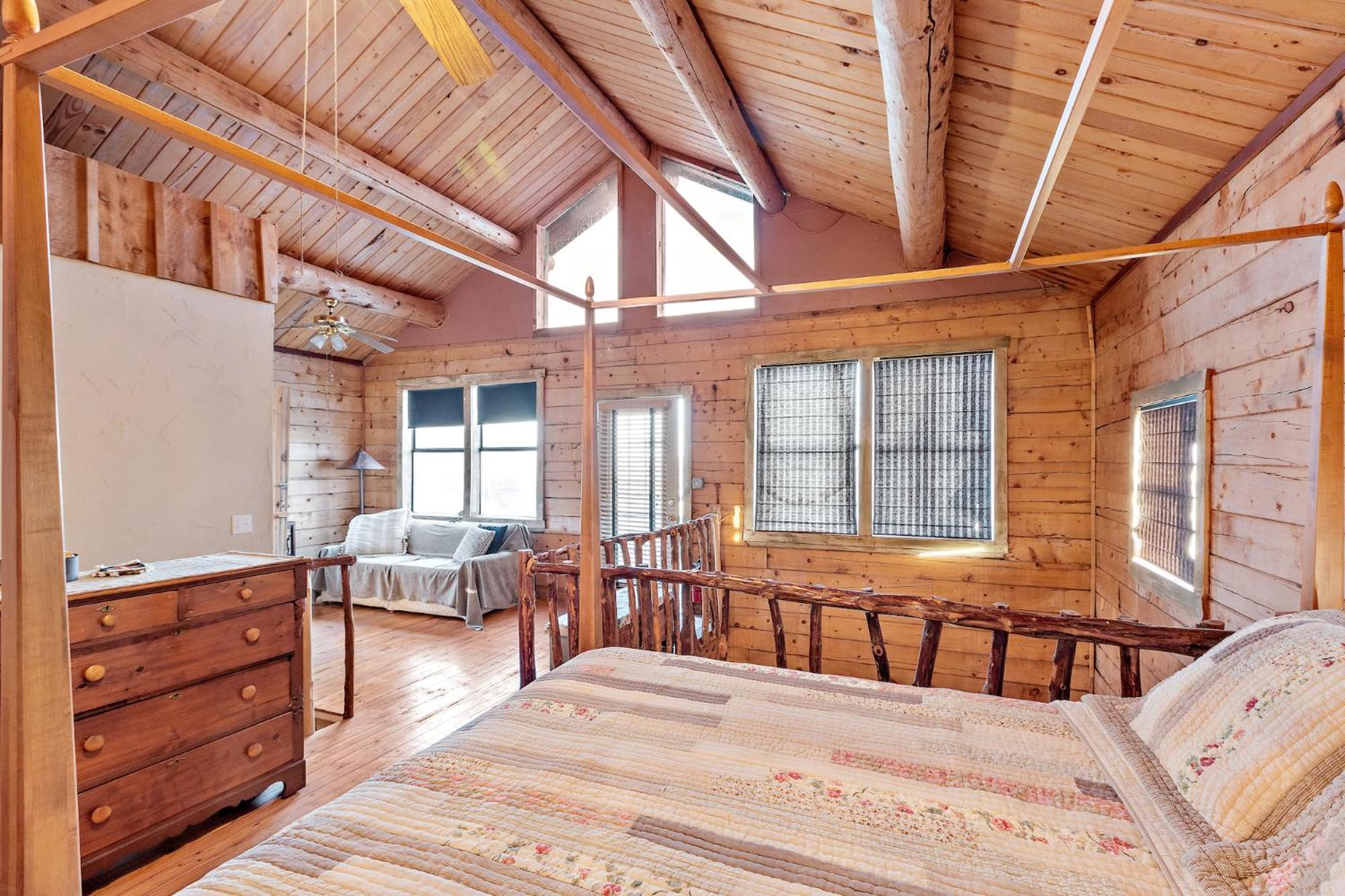 Mighty Oak Log Cabin Fredericksburg Esterno foto