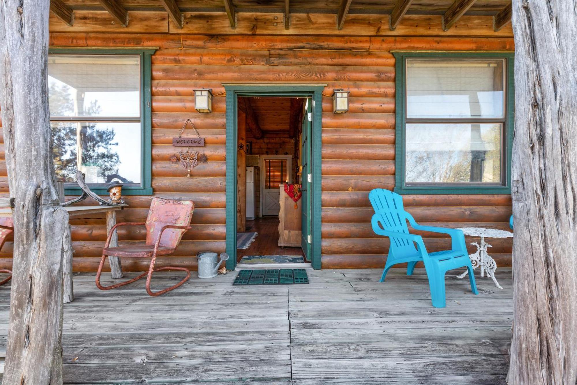 Mighty Oak Log Cabin Fredericksburg Esterno foto